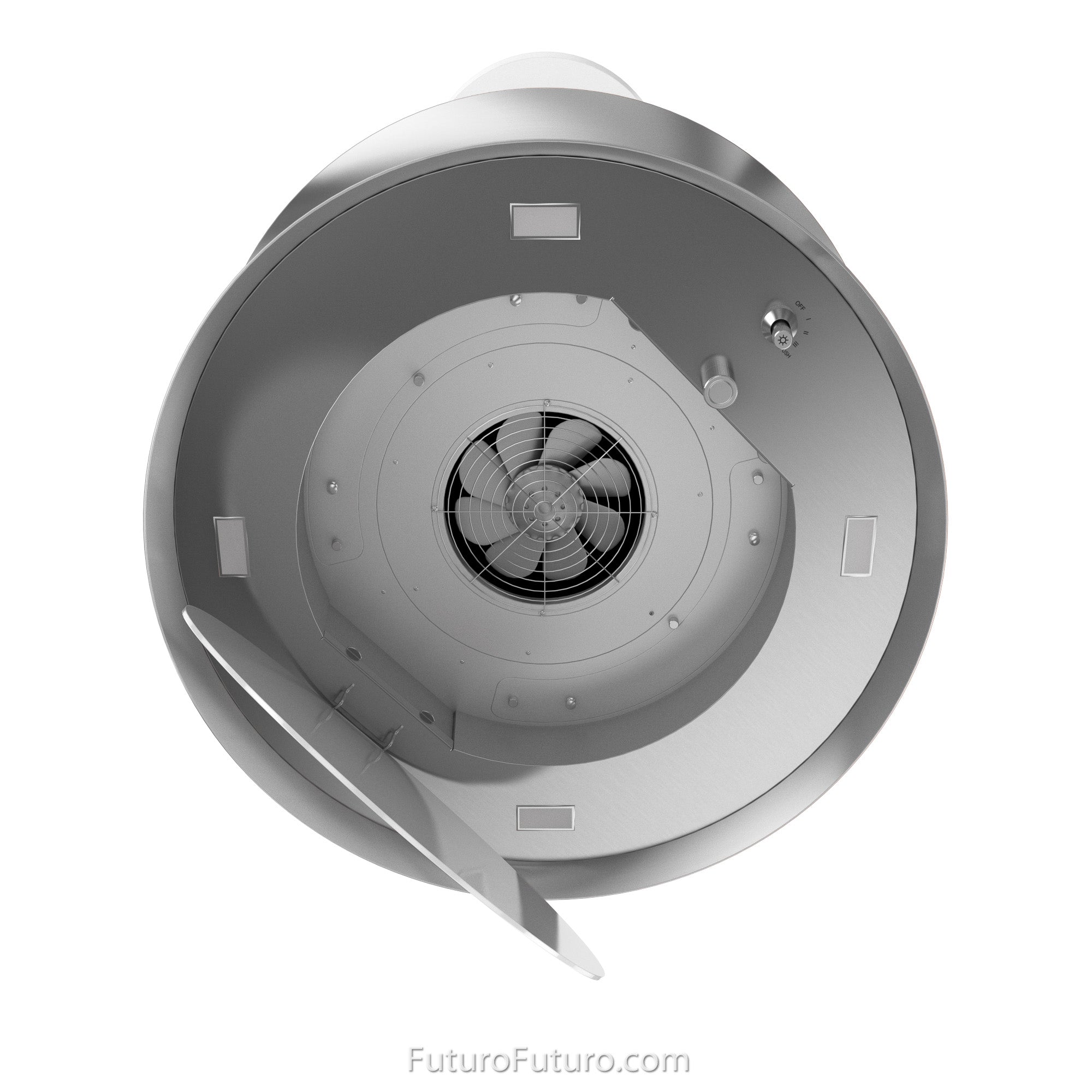 Futuro Arena 24 in. 940 CFM Stainless Steel Island Mount Range Hood With Color Options