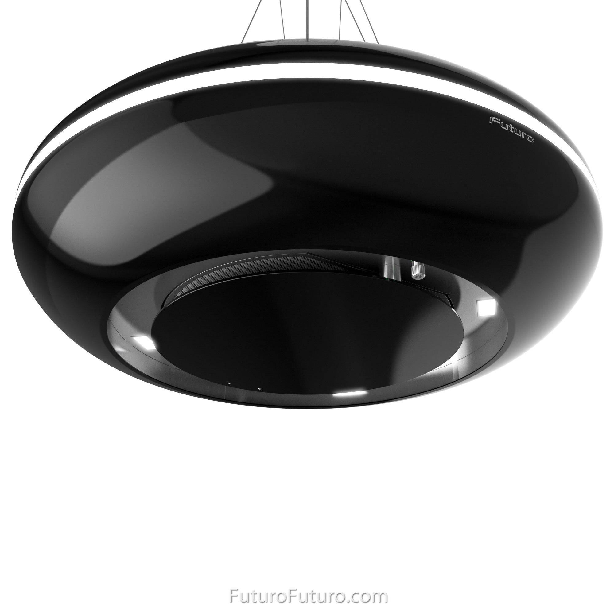 Futuro Orbit 30 in. 940 CFM Black Island Mount Range Hood | IS30ORBIT-BLK