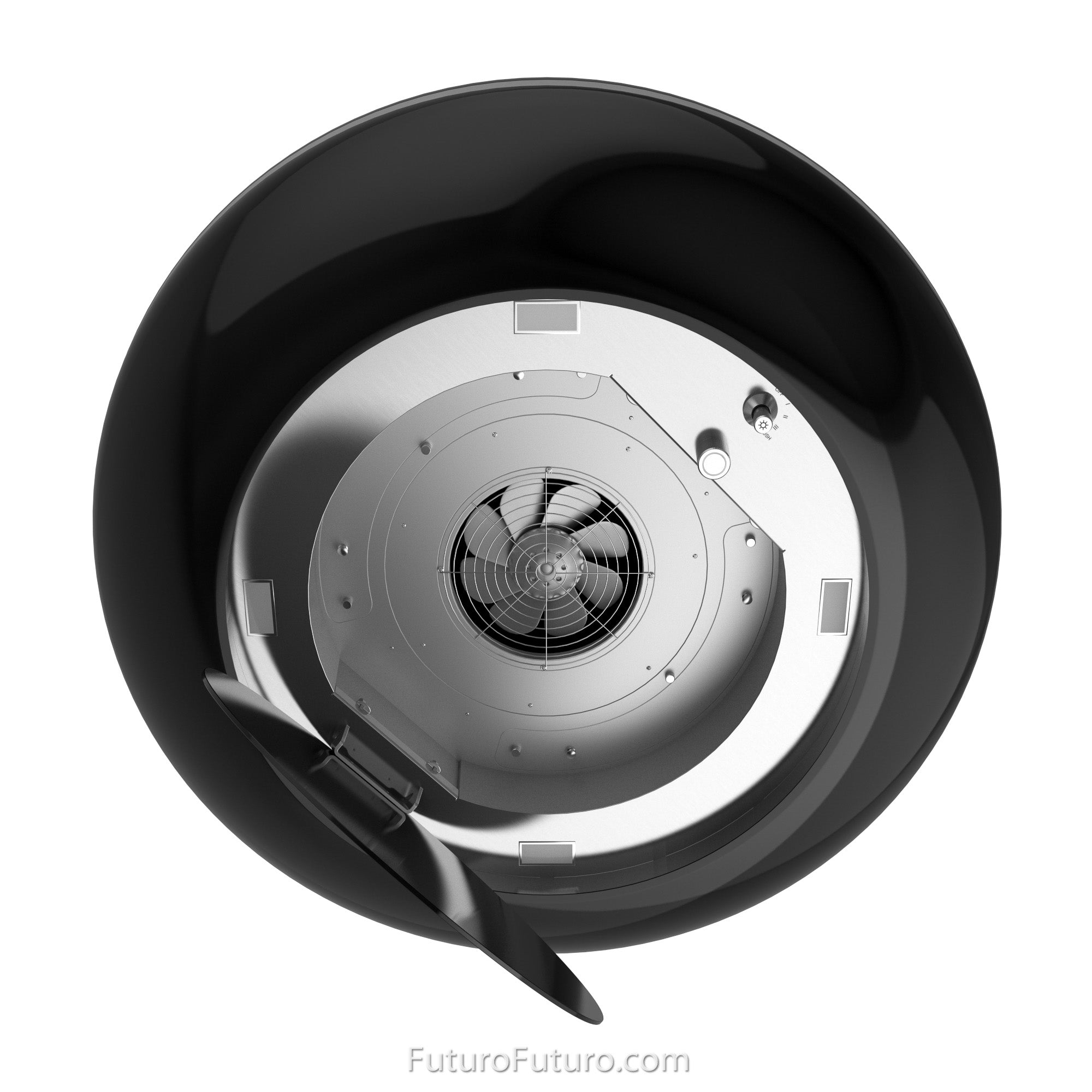 Futuro Orbit 30 in. 940 CFM Black Island Mount Range Hood | IS30ORBIT-BLK