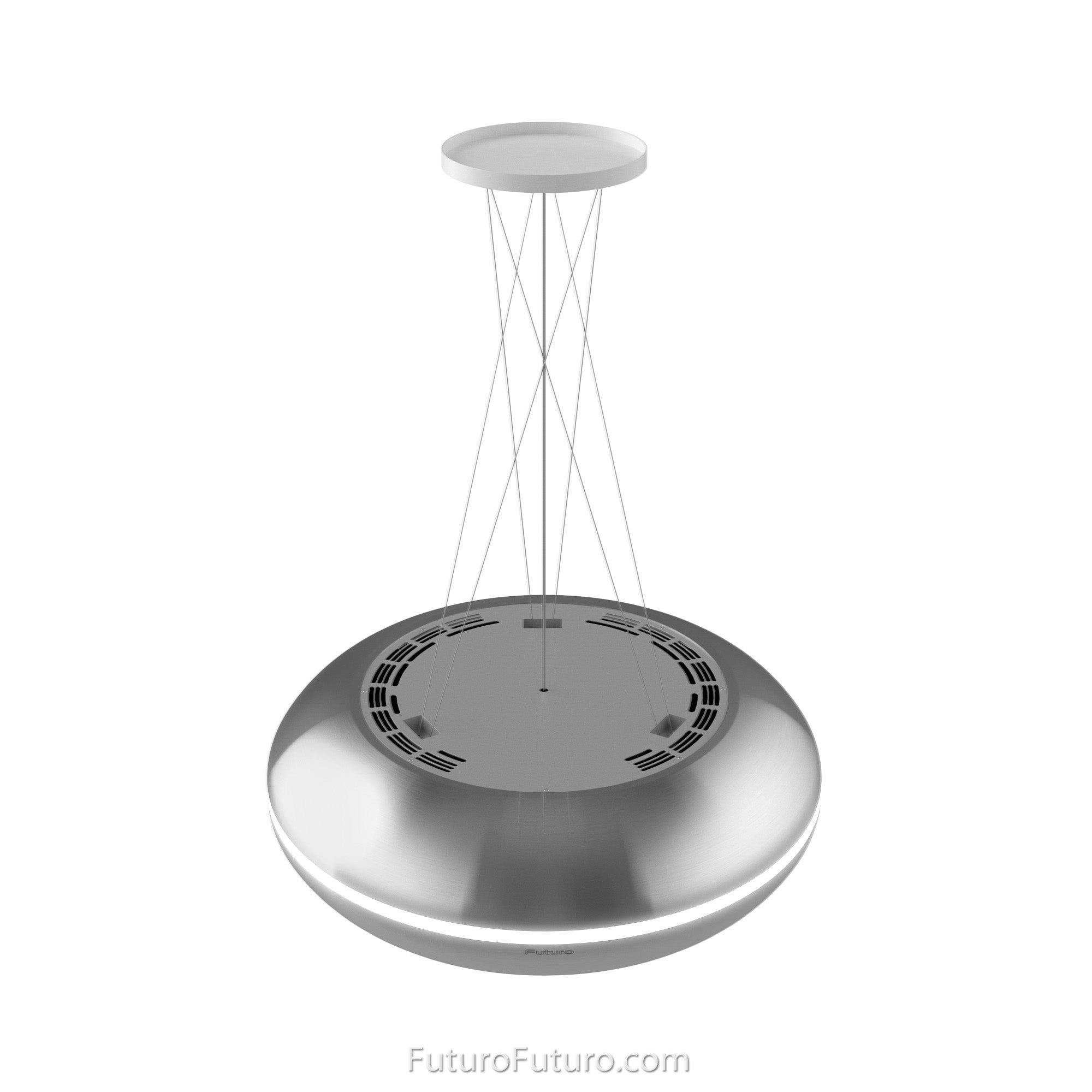 Futuro Orbit 24 in. 940 CFM Stainless Steel Island Mount Range Hood With Color Options