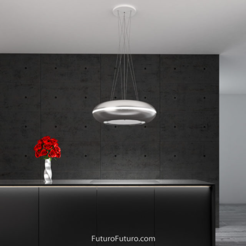 Futuro Orbit 24 in. 940 CFM Stainless Steel Island Mount Range Hood With Color Options