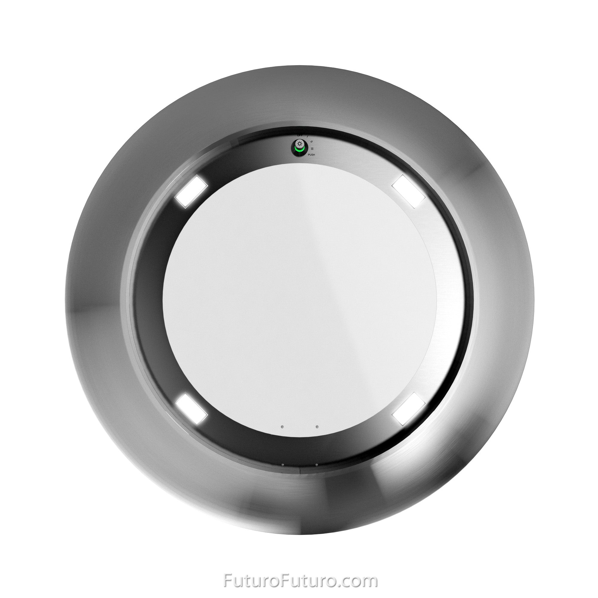 Futuro Orbit 24 in. 940 CFM Stainless Steel Island Mount Range Hood With Color Options