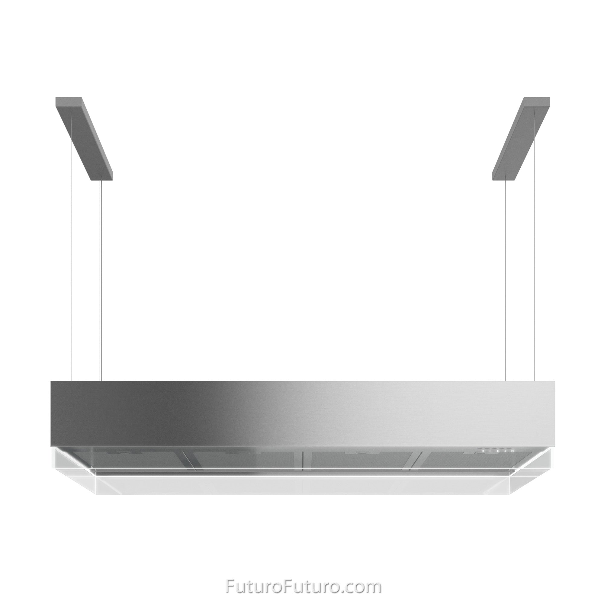 Futuro Perimeter 48 in. 940 CFM Stainless Steel Island Mount Range Hood With Color Options