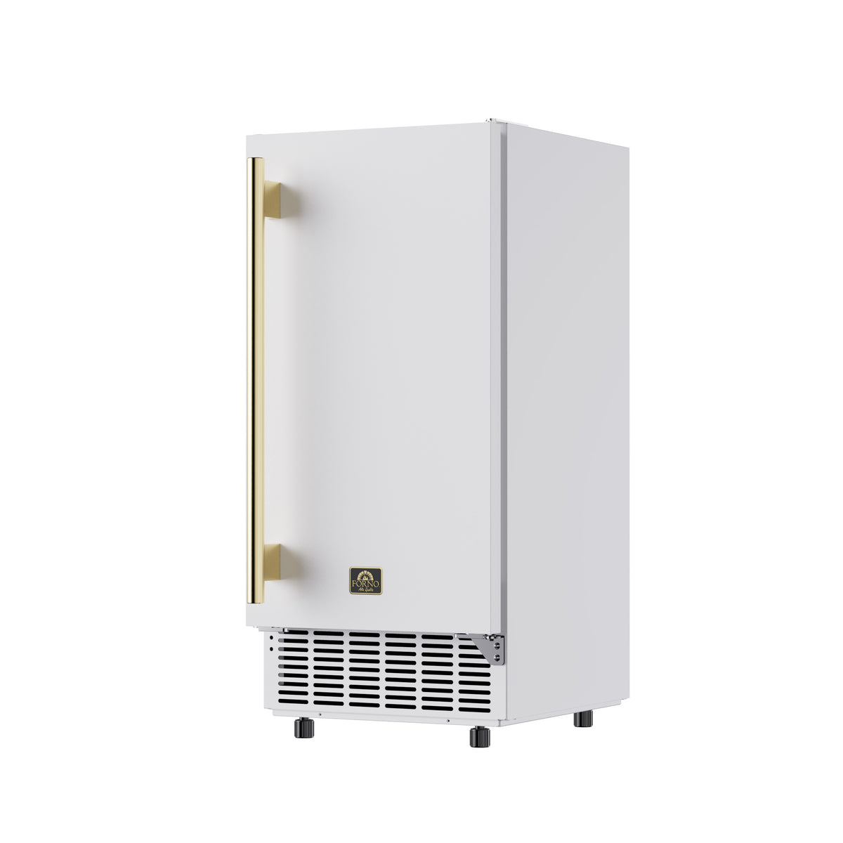 Cristallo 15 Inch Freestanding/Undercounter Ice maker, 79.4 lbs Cubed Ice daily, 12 kg / 26.5 lbs ice bin, White