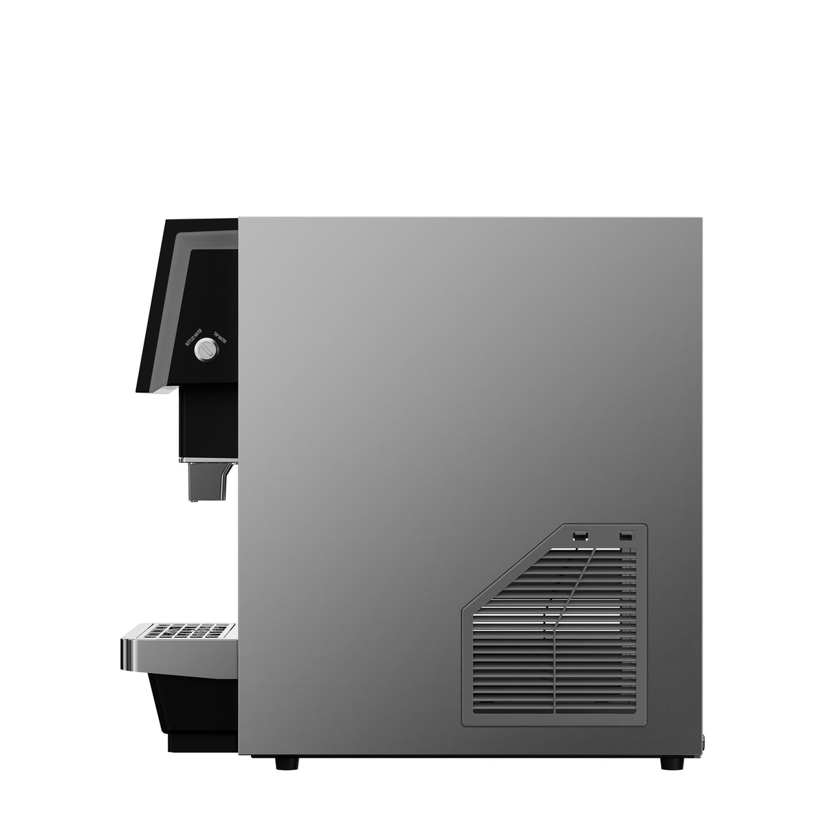 Fresco 10 Inch Countertop Ice Maker & Dispenser, 66 lbs Chewable nugget Ice daily, Self-Clean, Touch Controls, Stainless Steel