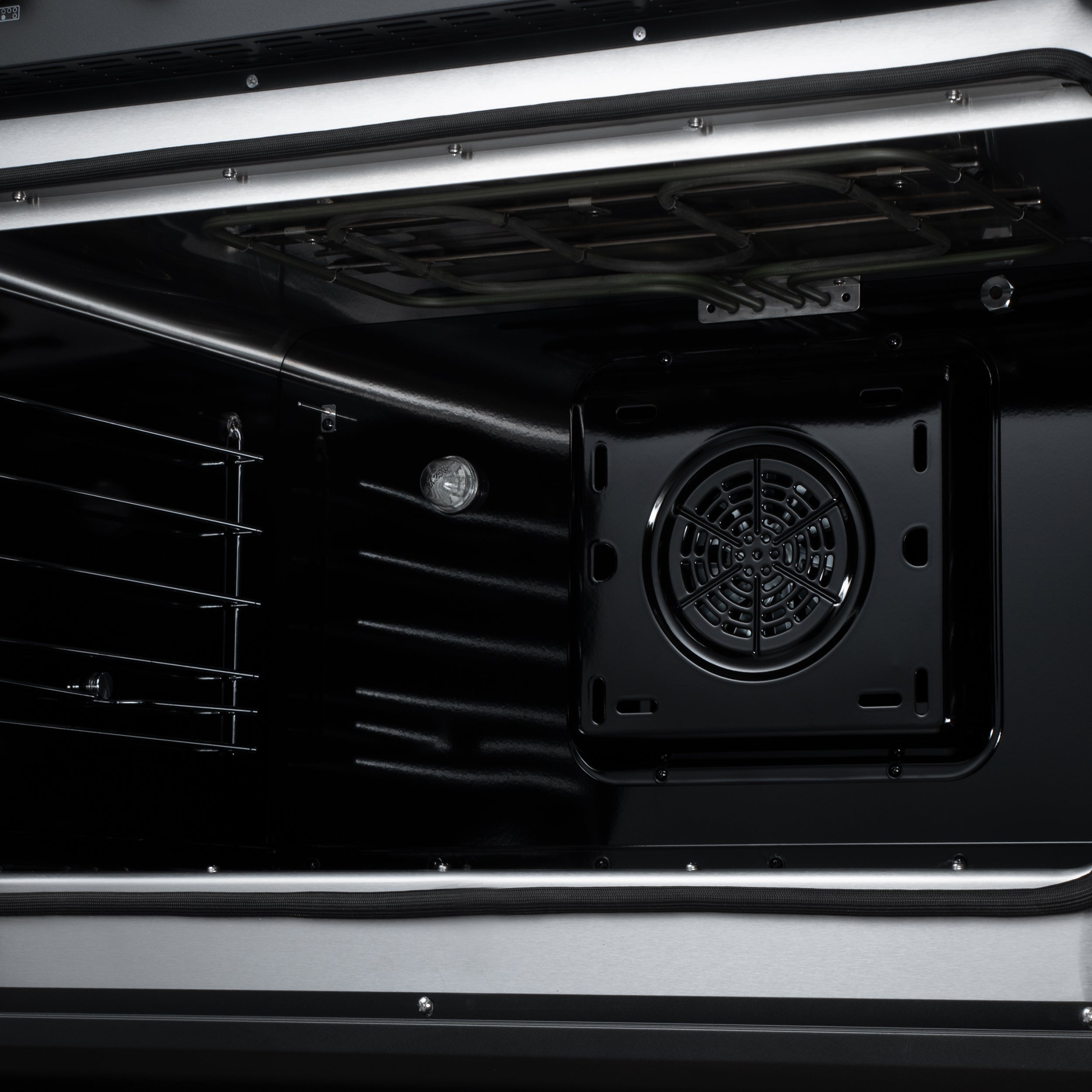 Forno Torino 36 in. 5.36 cu. ft. 5-Burner Black French Door Induction Range with Air Fry | FFSIN0950-36BLK