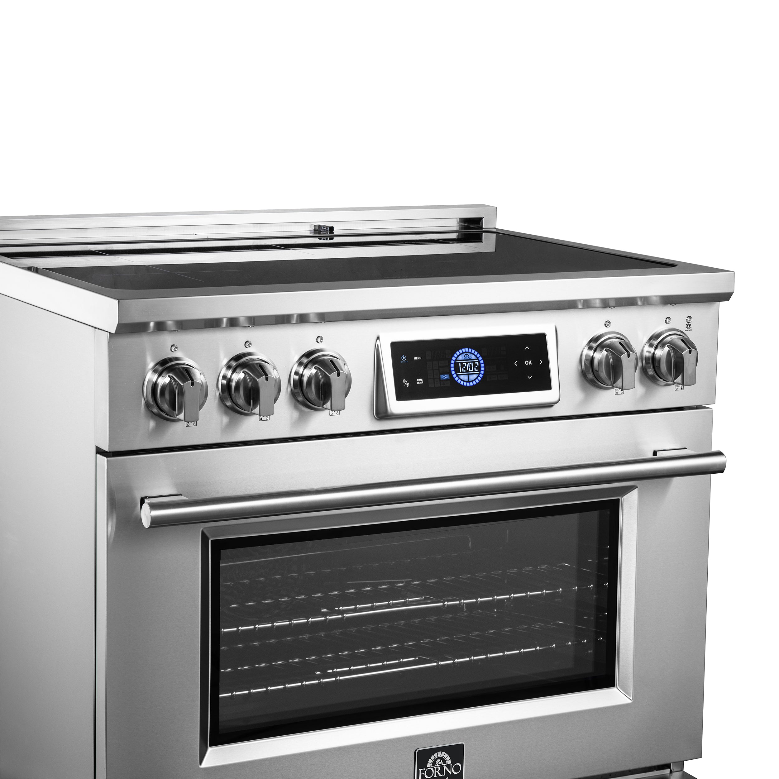 Forno Maximus 36 in. 5.36 cu. ft. 5-Burner Stainless Steel Induction Range with Air Fry | FFSIN0968-36