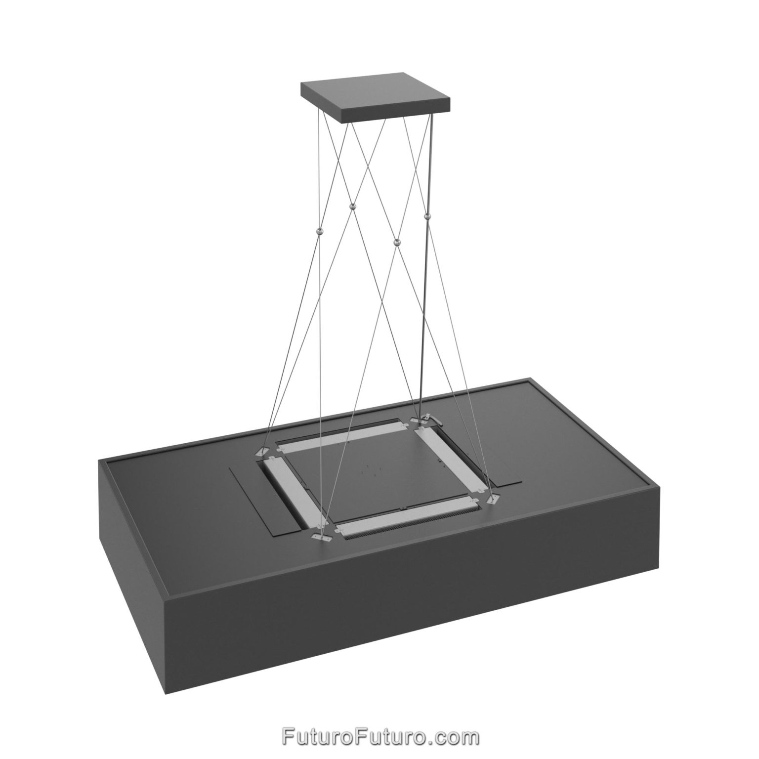 Futuro Balance 36 in. 940 CFM Charcoal Island Mount Range Hood | IS36BALANCE-CHR