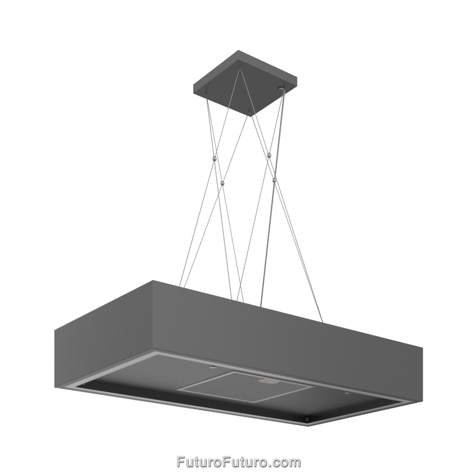 Futuro Balance 36 in. 940 CFM Charcoal Island Mount Range Hood | IS36BALANCE-CHR