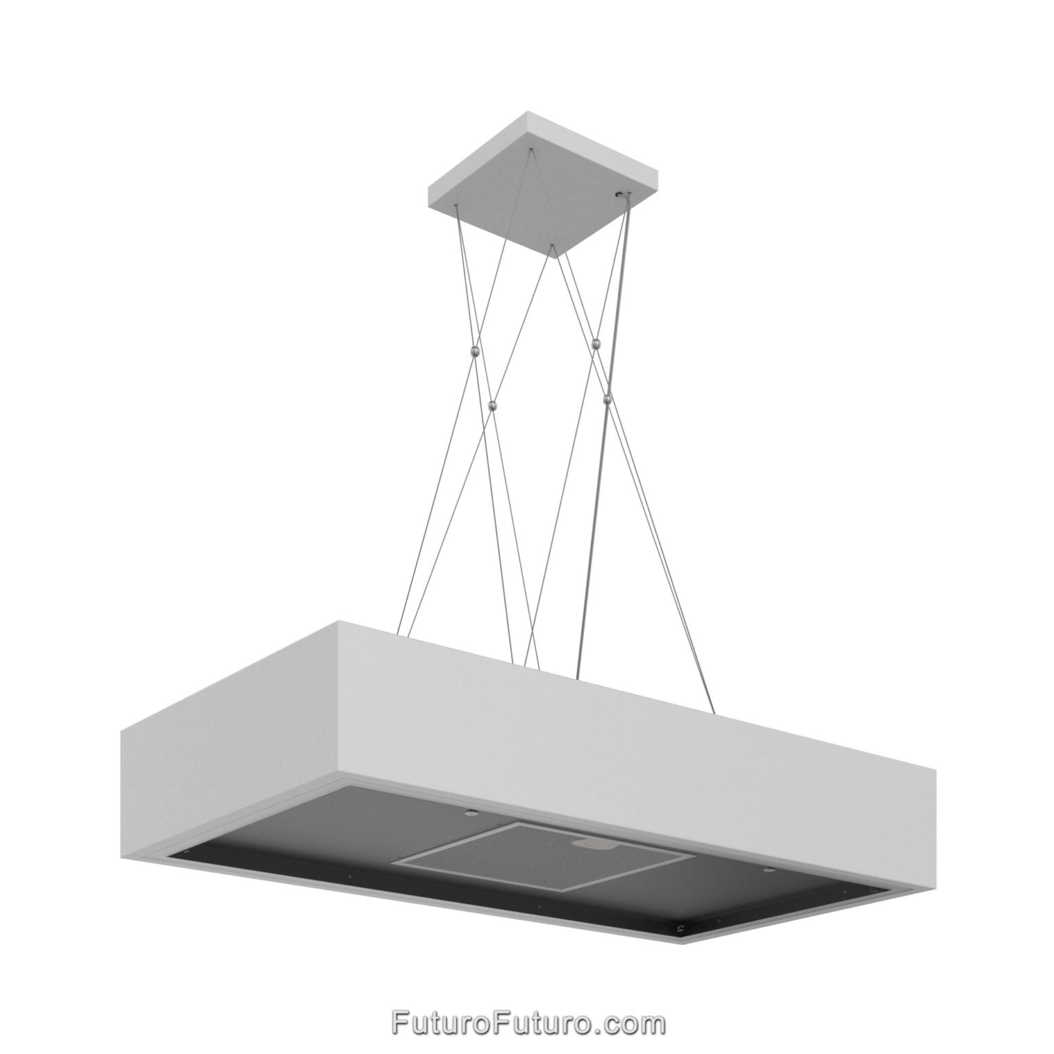 Futuro Balance 36 in. 940 CFM White Island Mount Range Hood | IS36BALANCE-WHT