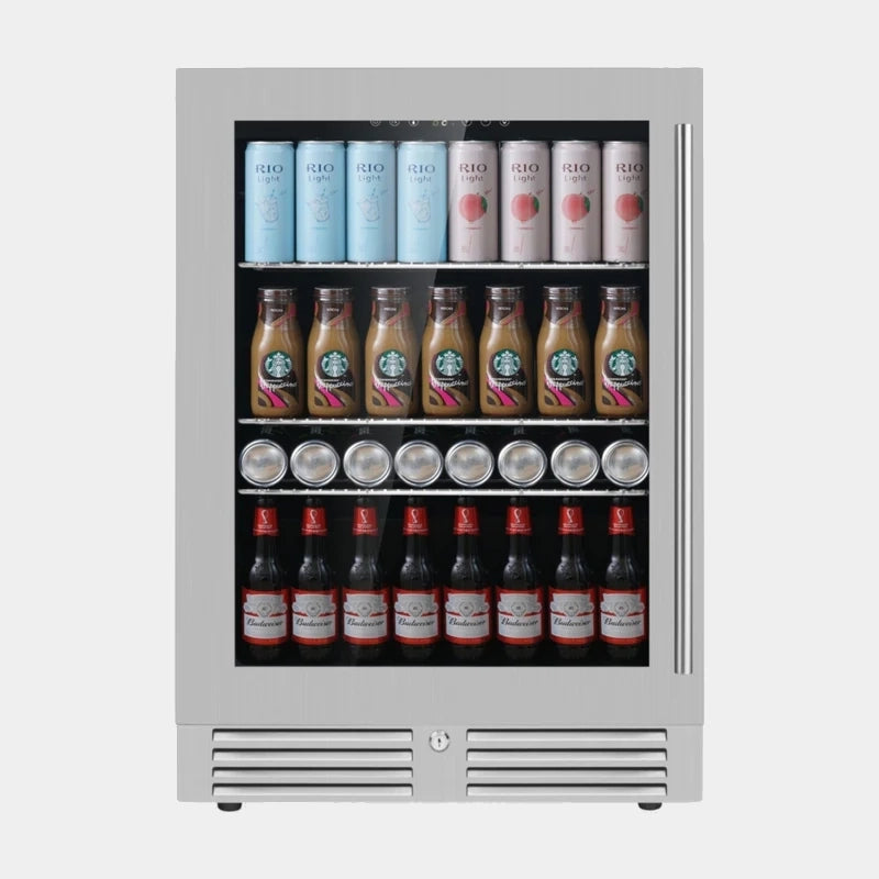 Kingsbottle 24 in. 161 Can Under-Counter Beverage Cooler