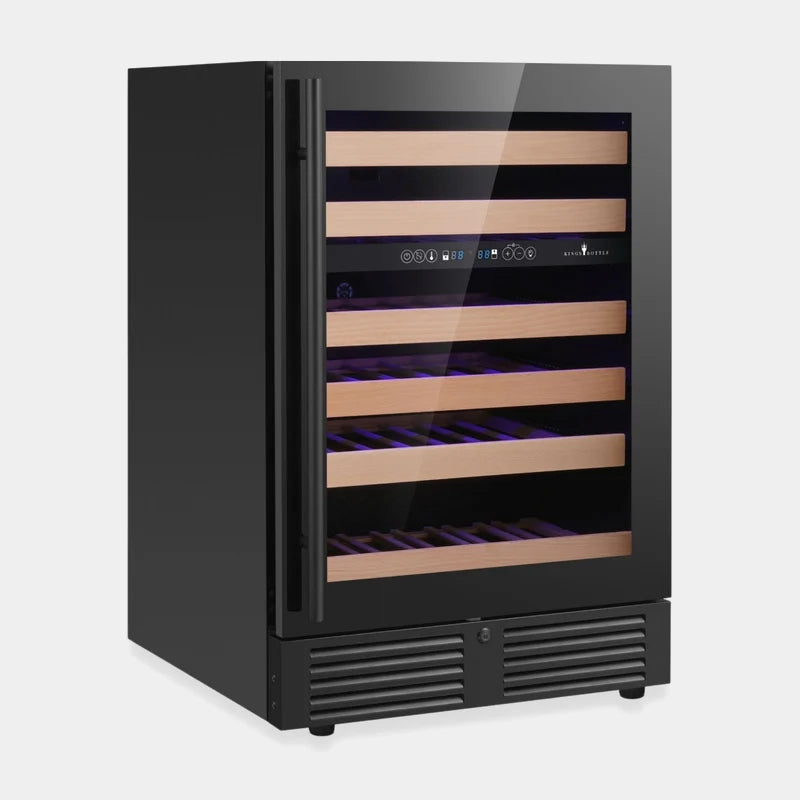 Kingsbottle 24 in. 46 Bottle Under-Counter Dual Zone WIne Cooler
