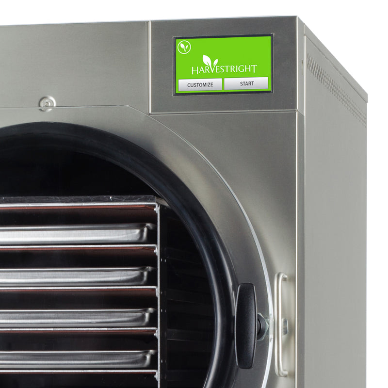 Harvest Right Large 6 Tray Stainless Steel Home Freeze Dryer with XL Premier Vacuum Pump and Mylar Starter Kit