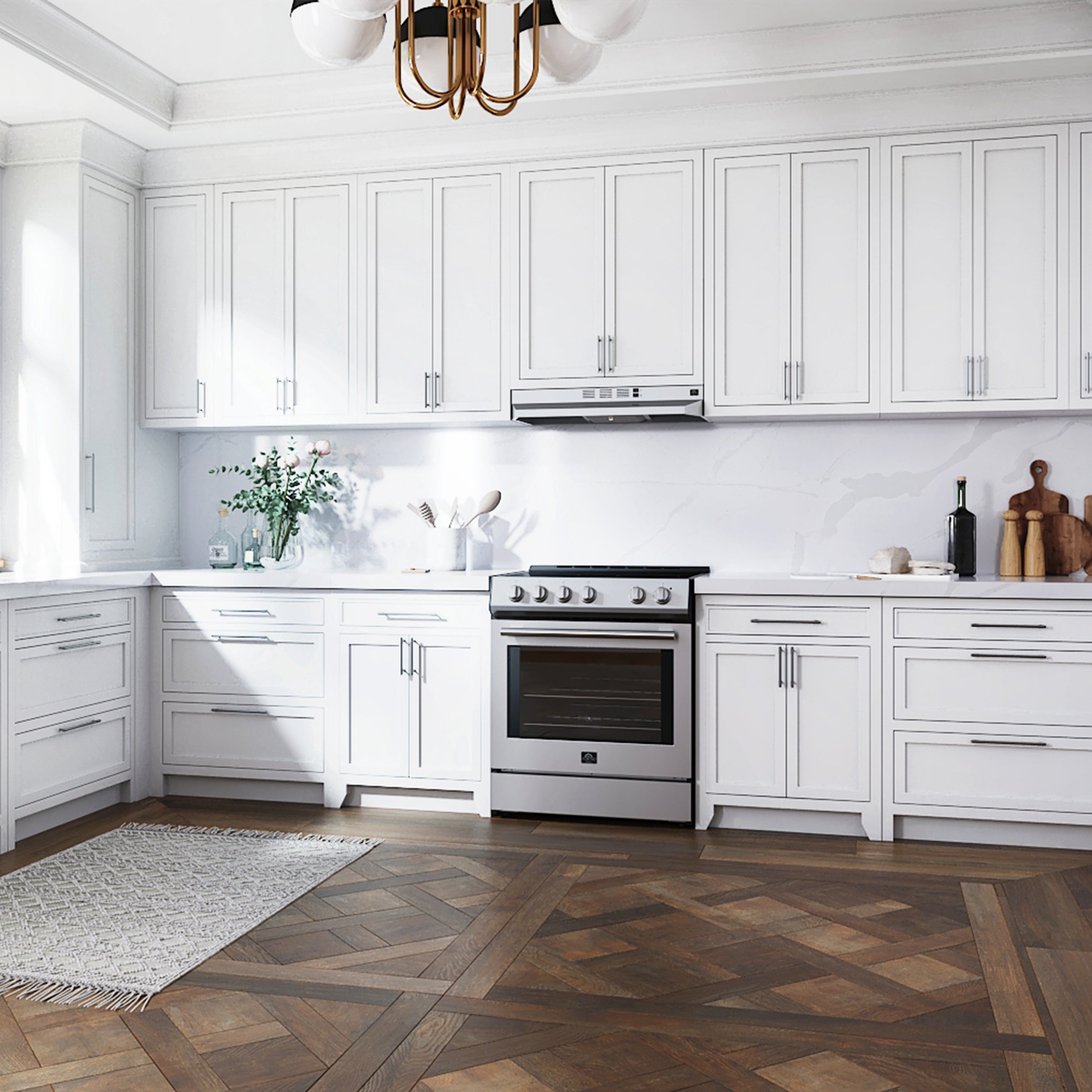 Forno Cappa 30 in. 200 CFM Stainless Steel Convertible Under Cabinet Range Hood | FRHUC5200-30