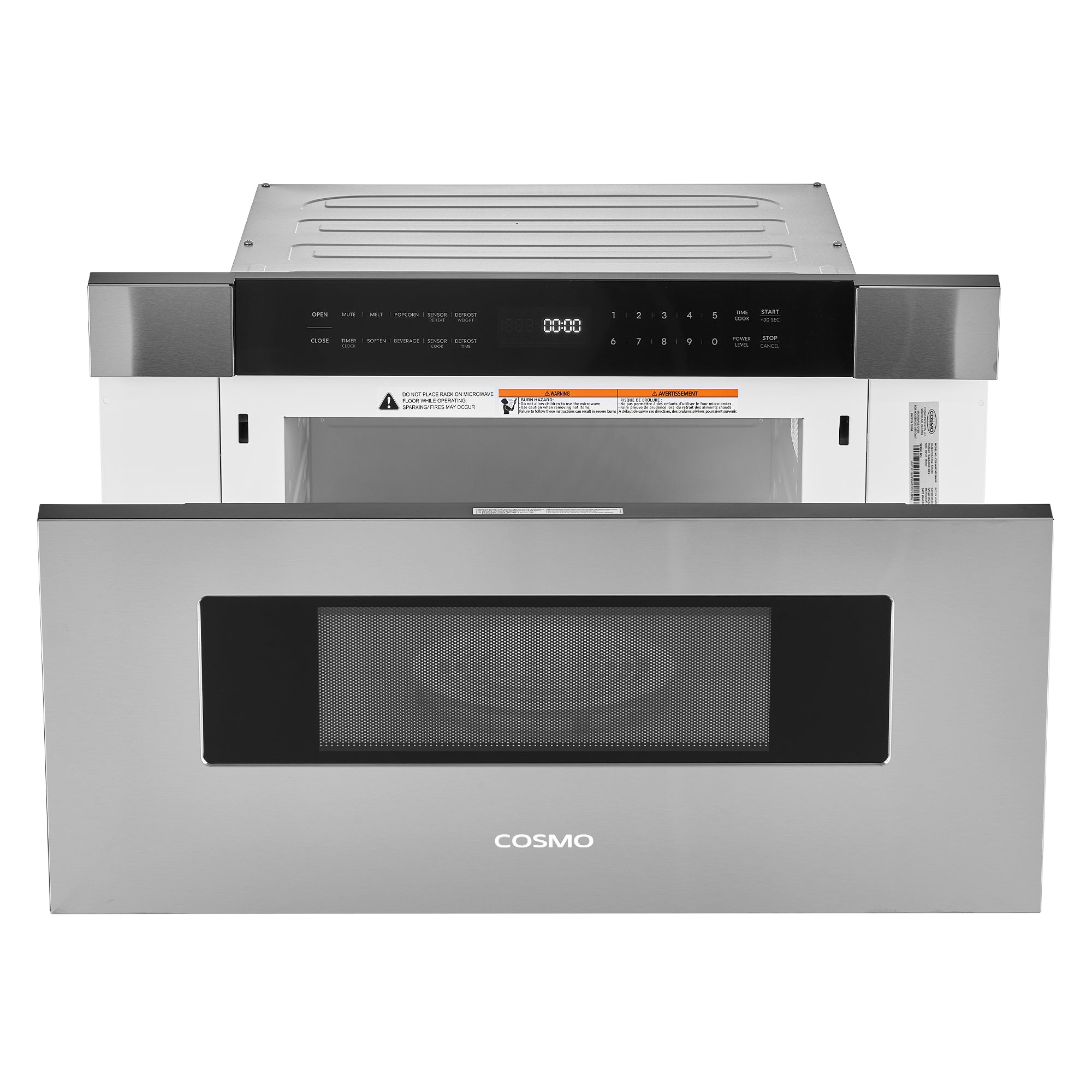 Cosmo Haven 30 in. 1.2 cu.ft Stainless Steel Built-in Microwave Drawer with Automatic Door | COS-MWD3012NHSS