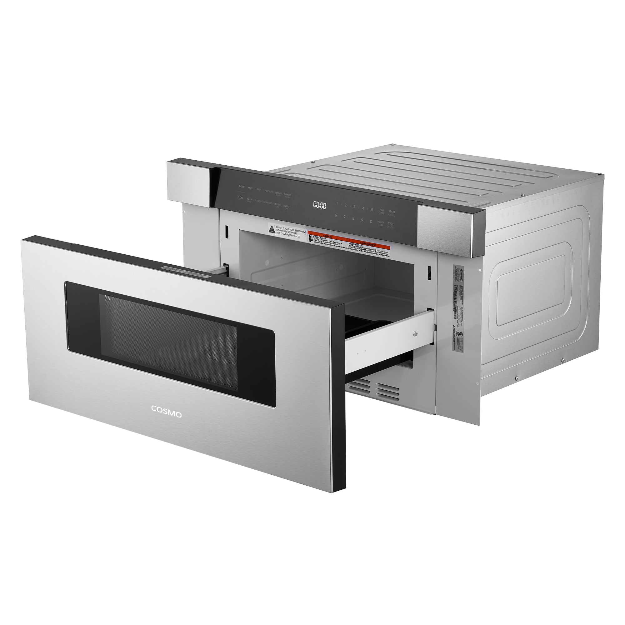 Cosmo Haven 30 in. 1.2 cu.ft Stainless Steel Built-in Microwave Drawer with Automatic Door | COS-MWD3012NHSS