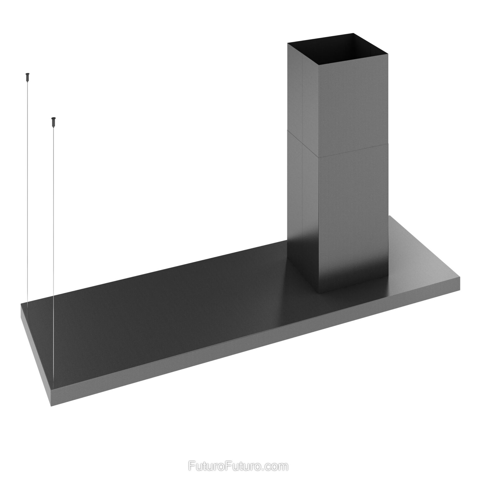 Futuro Turo 69 in. 940 CFM Black Island Mount Range Hood | IS69TURO-BLK