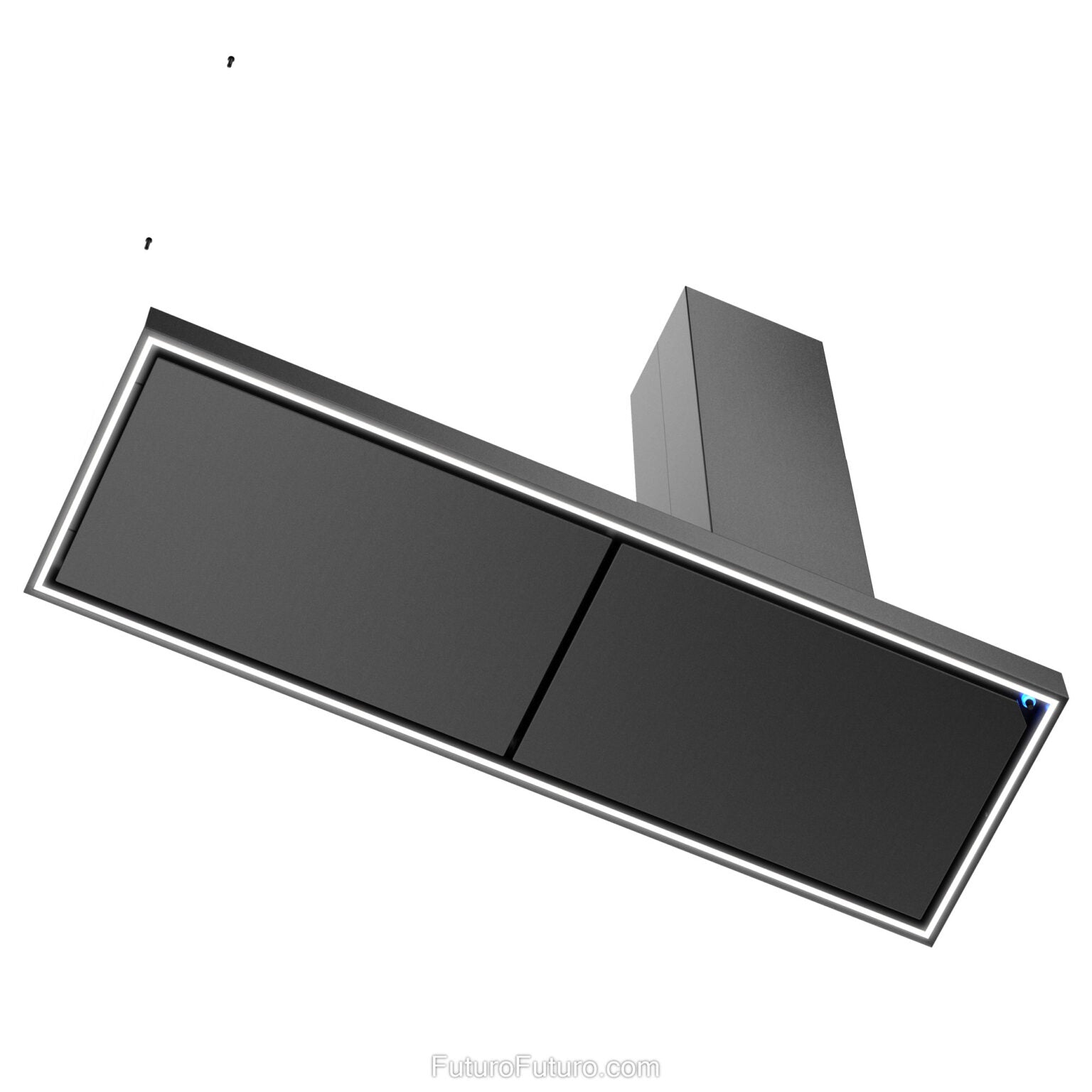 Futuro Turo 69 in. 940 CFM Black Island Mount Range Hood | IS69TURO-BLK