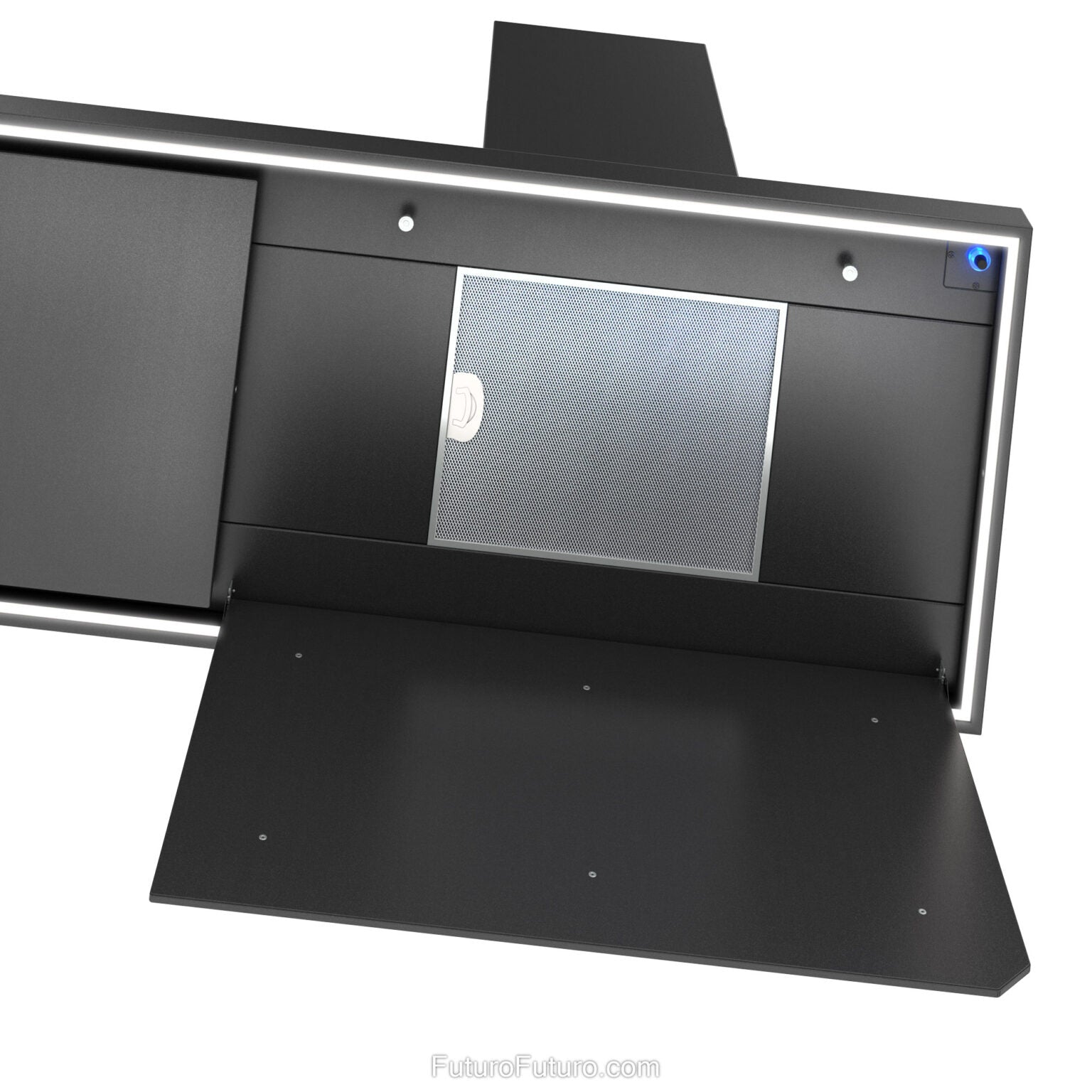 Futuro Turo 69 in. 940 CFM Black Island Mount Range Hood | IS69TURO-BLK