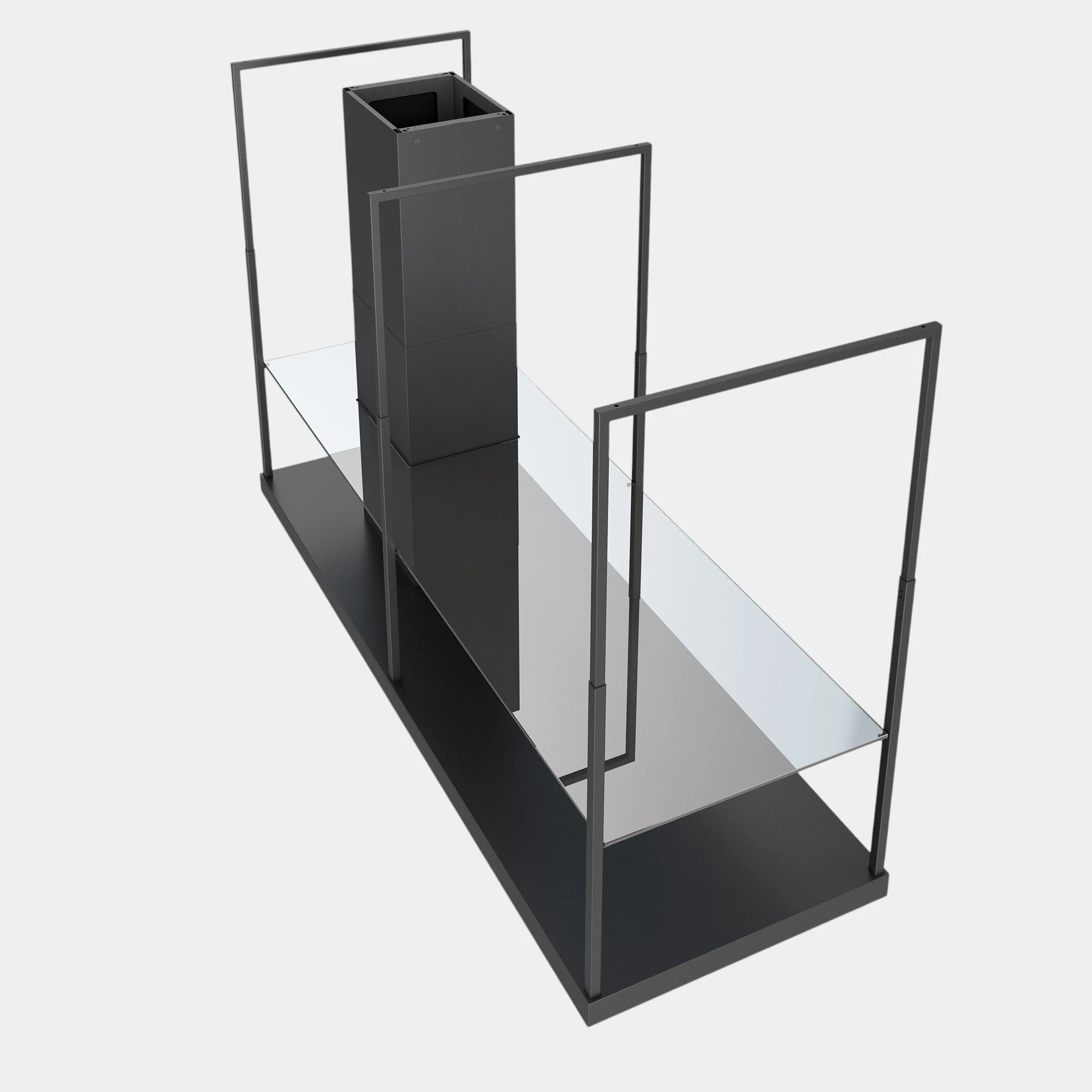 Futuro Cage 69 in. 940 CFM Black Island Mount Range Hood | IS69CAGE-BLK