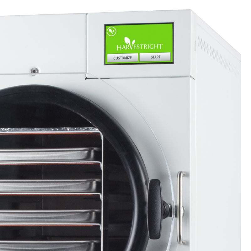 Harvest Right Medium 5 Tray White Home Freeze Dryer with Premier Vacuum Pump and Mylar Starter Kit