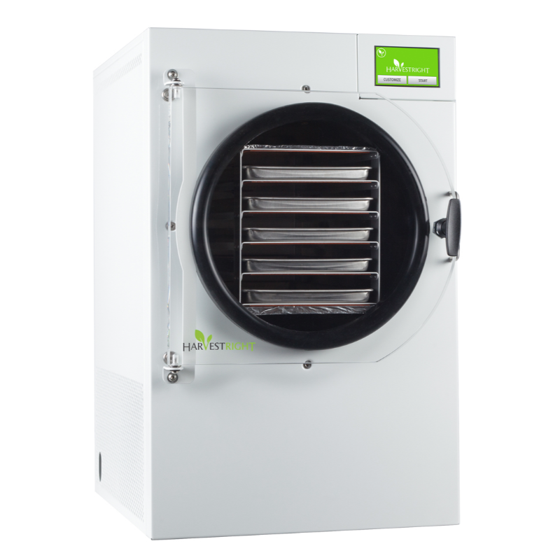 Harvest Right Medium 5 Tray White Home Freeze Dryer with Premier Vacuum Pump and Mylar Starter Kit