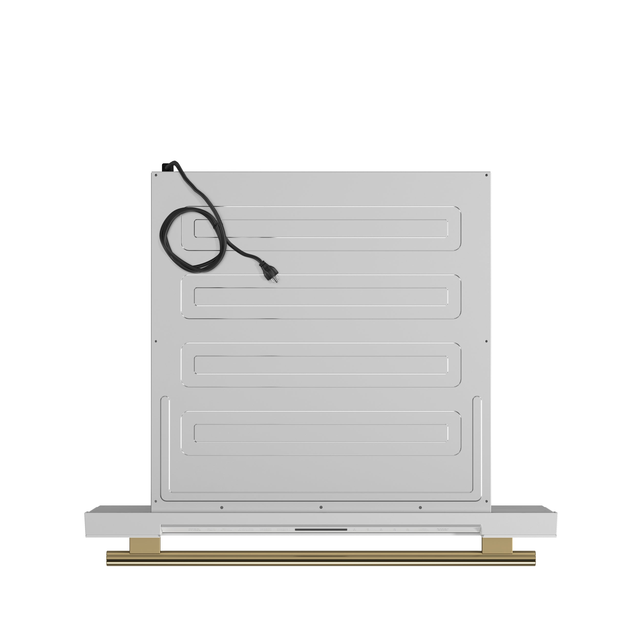 Forno Espresso Capoliveri 30 in. 1.2 cu.ft White Built-In Microwave Drawer with Antique Brass Handles | FMWDR3000-30WHT