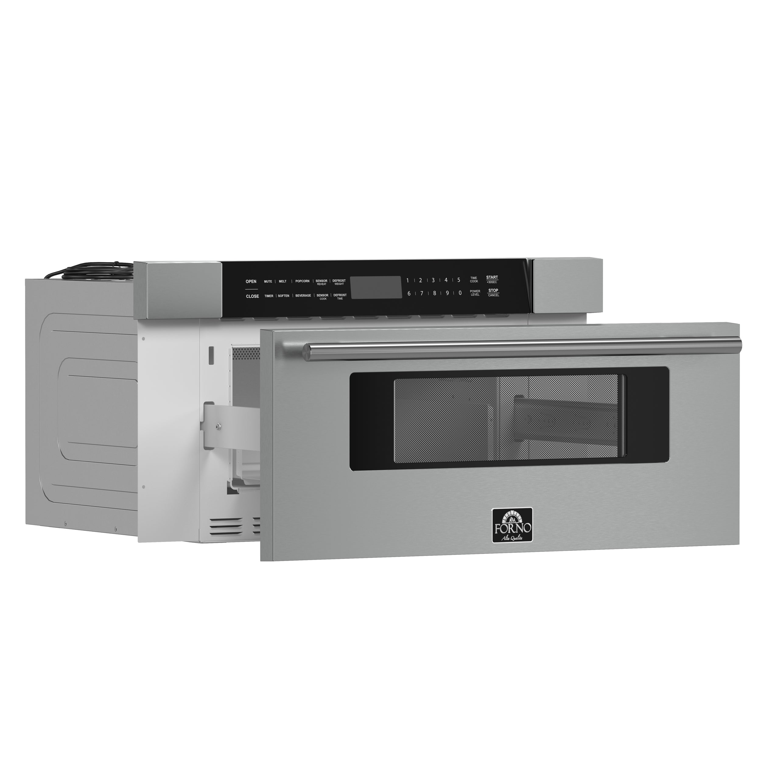 Forno Capoliveri 30 in. 1.2 cu.ft Stainless Steel Built-In Microwave Drawer | FMWDR3000-30