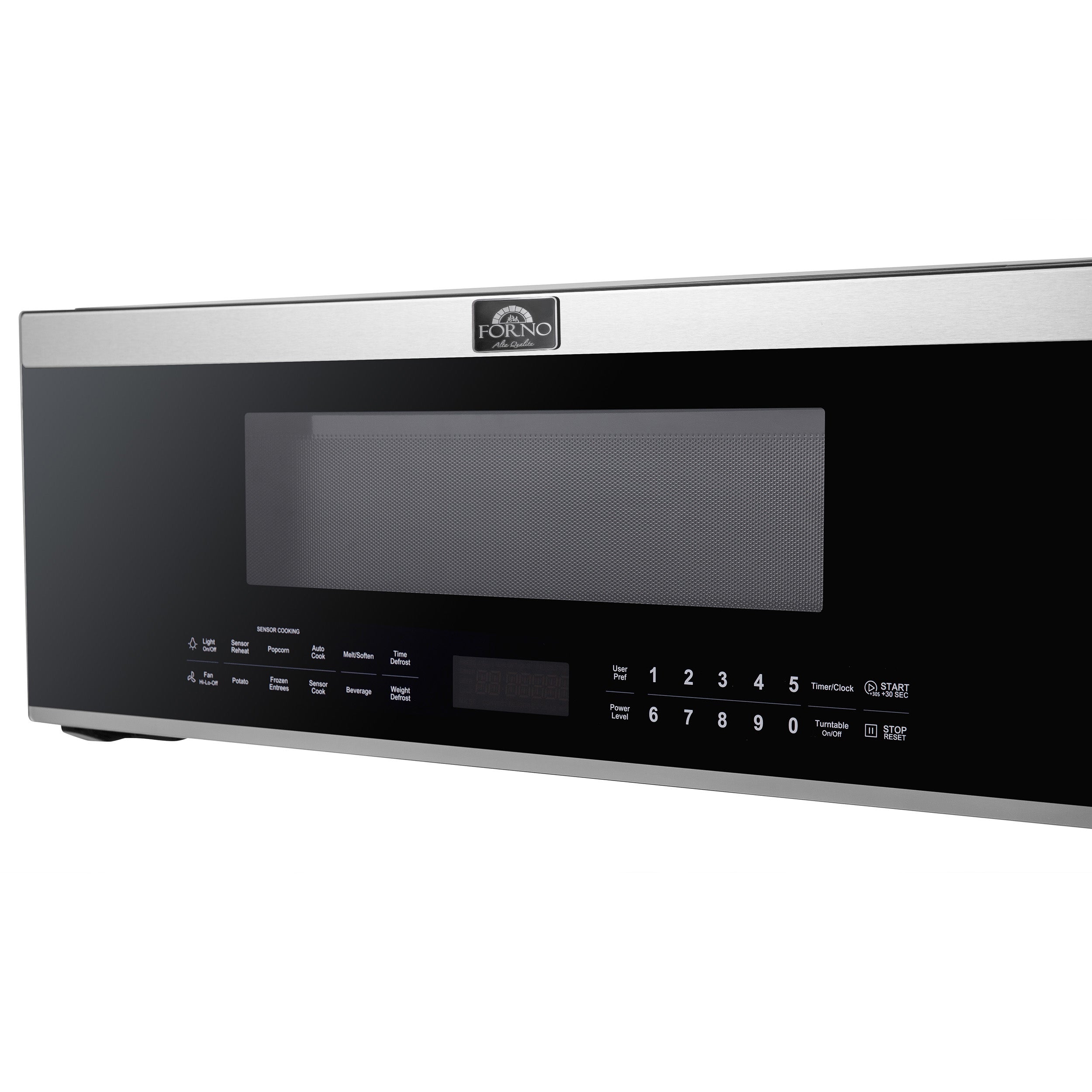 Forno Padula 30 in. 1.2 cu.ft 400 CFM Stainless Steel Over The Range Microwave | FOTR3080-30