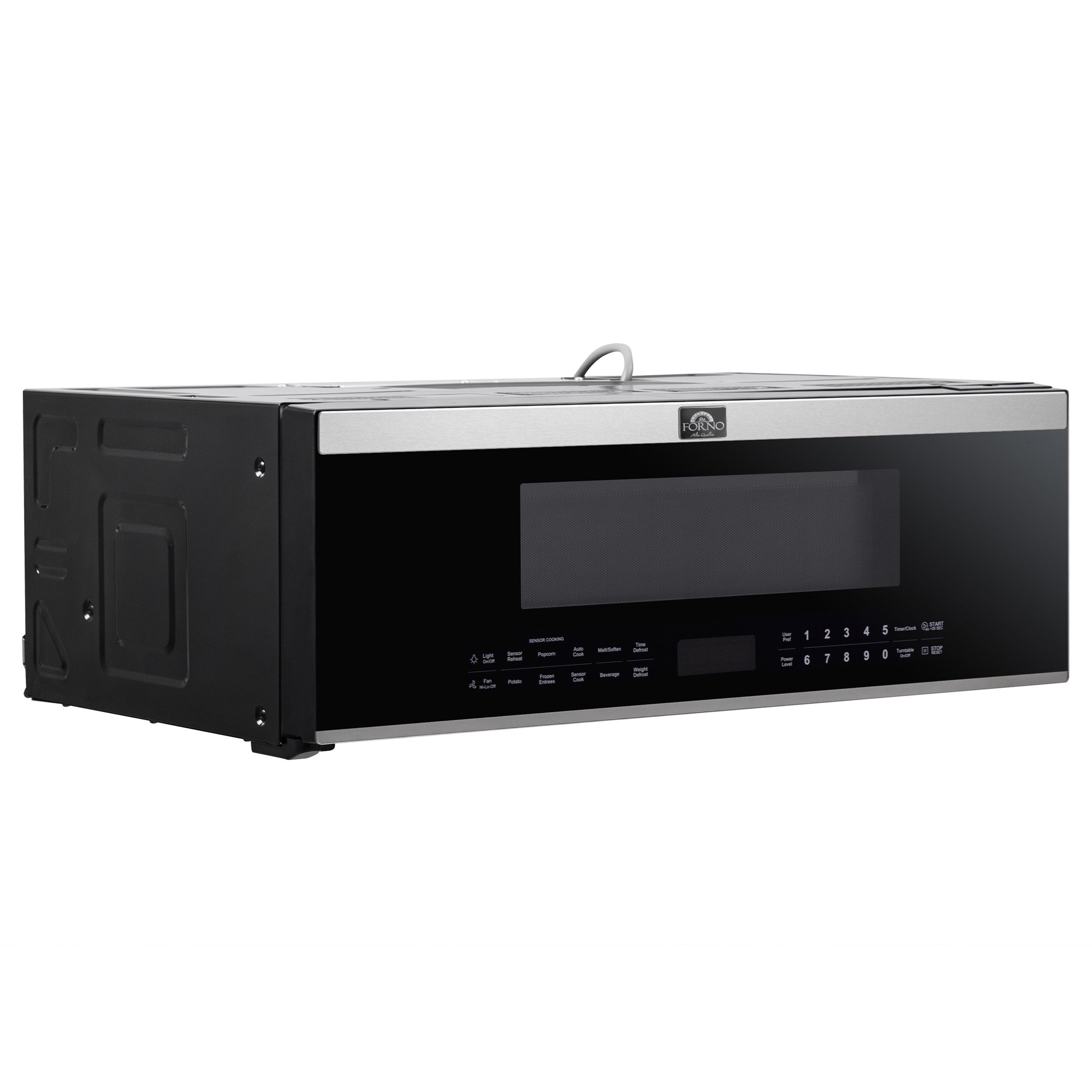 Forno Padula 30 in. 1.2 cu.ft 400 CFM Stainless Steel Over The Range Microwave | FOTR3080-30