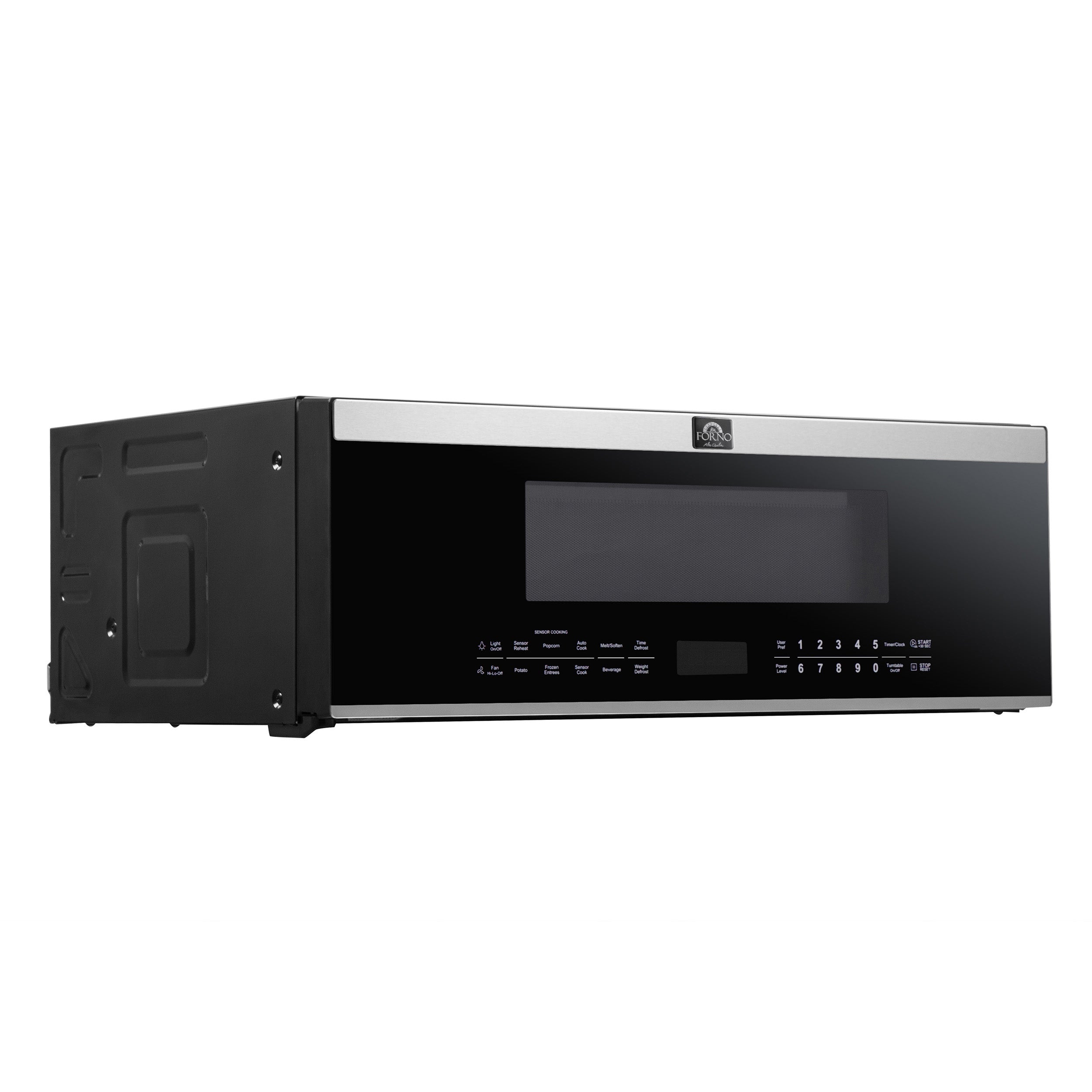 Forno Padula 30 in. 1.2 cu.ft 400 CFM Stainless Steel Over The Range Microwave | FOTR3080-30
