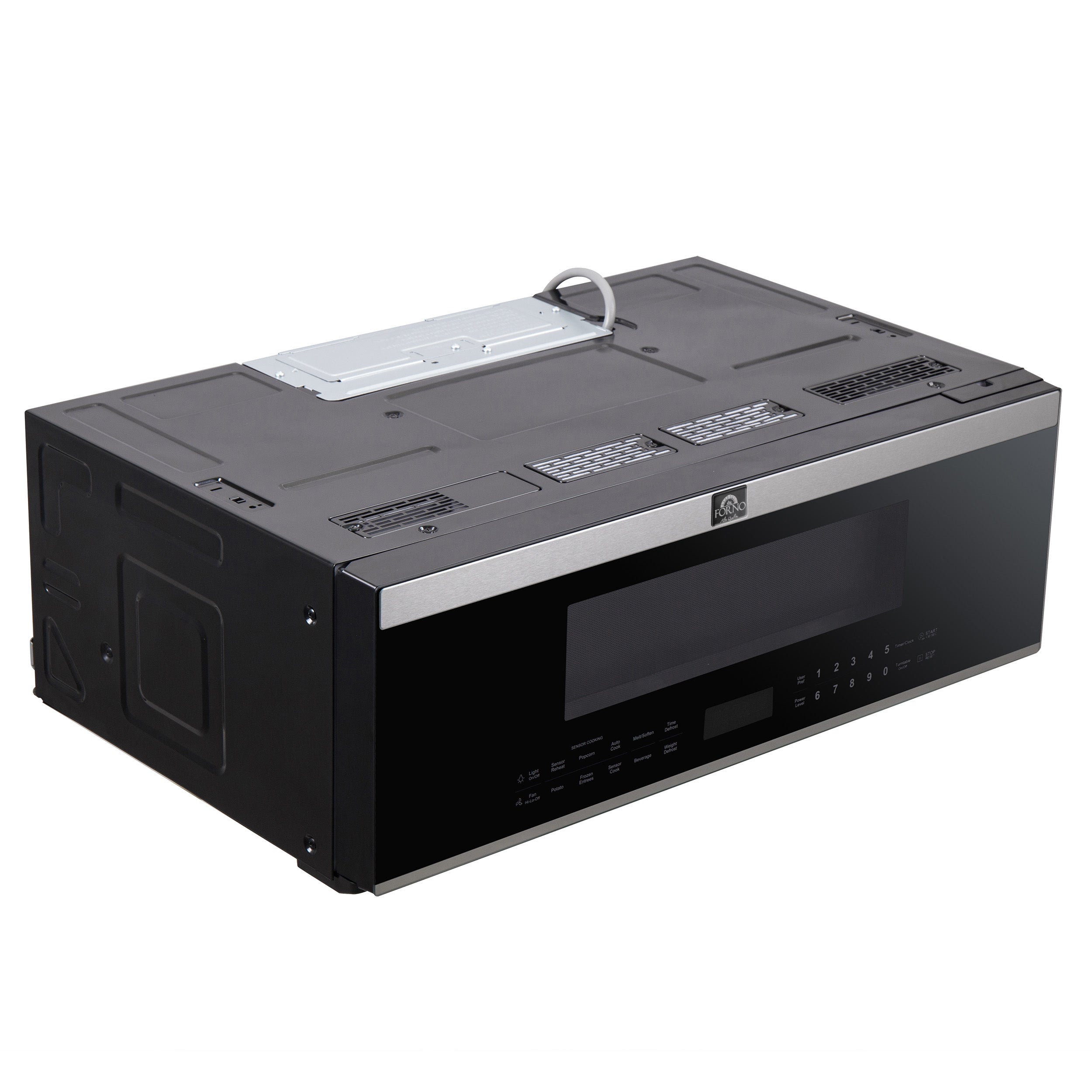 Forno Padula 30 in. 1.2 cu.ft 400 CFM Stainless Steel Over The Range Microwave | FOTR3080-30