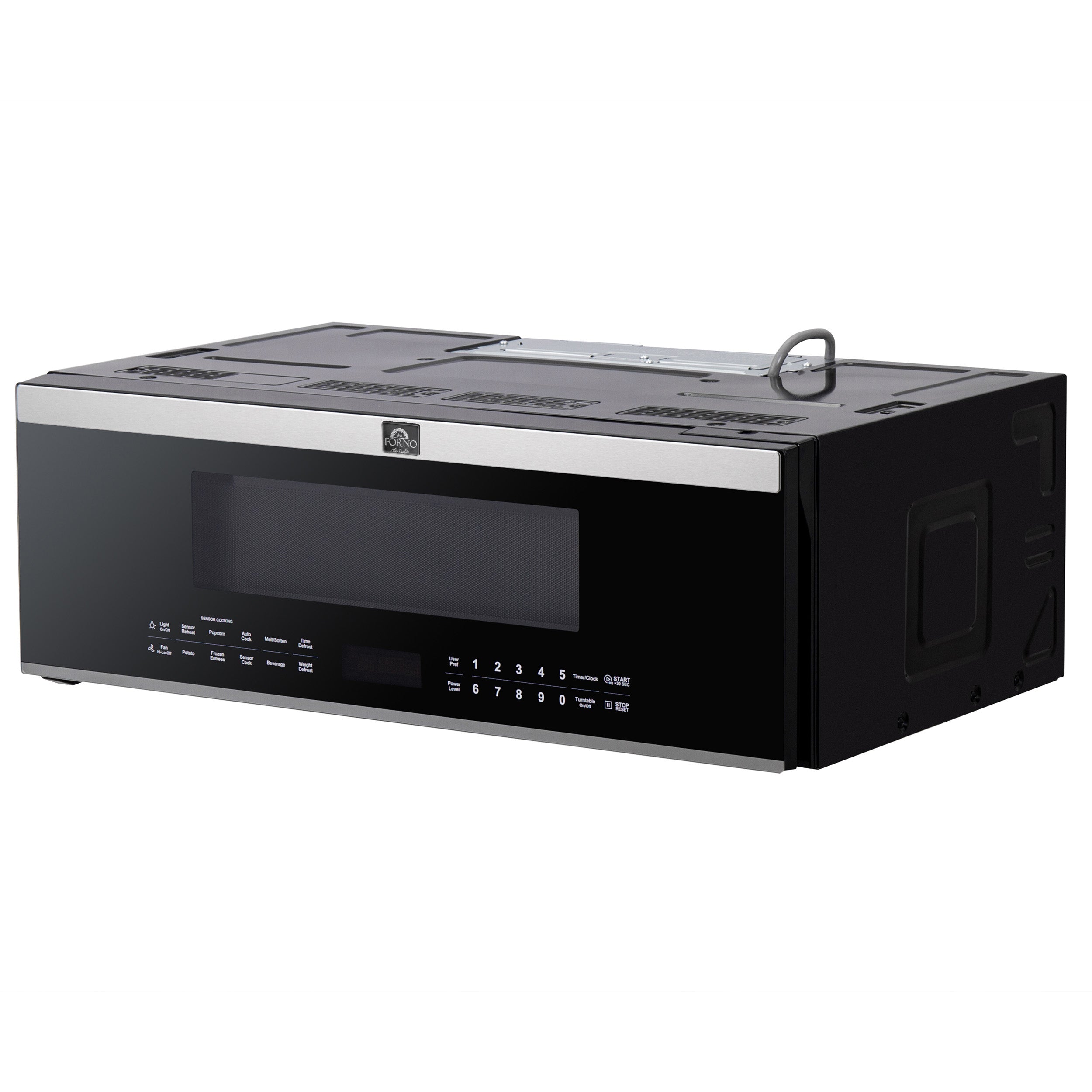 Forno Padula 30 in. 1.2 cu.ft 400 CFM Stainless Steel Over The Range Microwave | FOTR3080-30