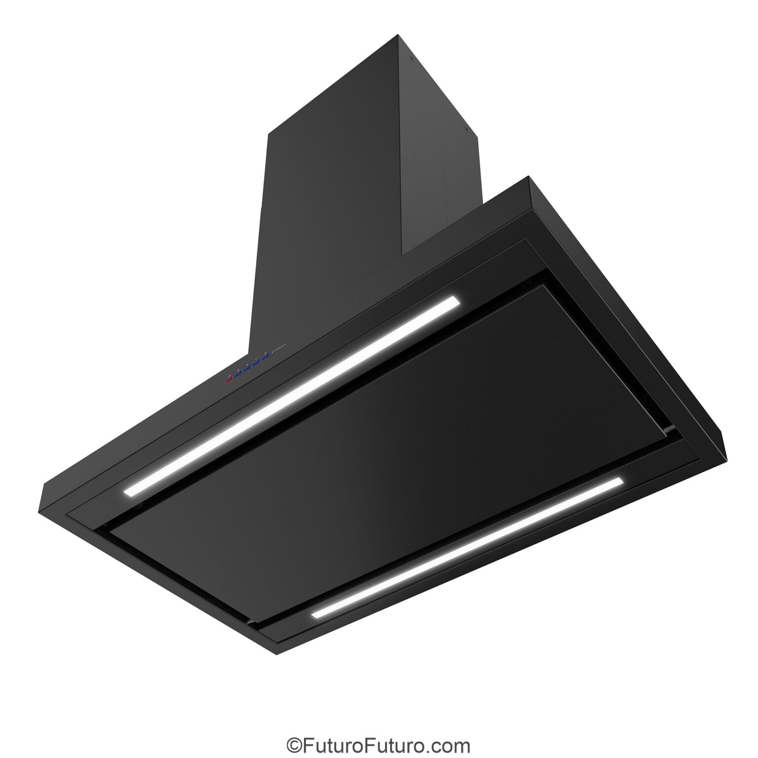 Futuro Positano 36 in. 940 CFM Black Island Mount Range Hood | IS36POSITANO-BLK