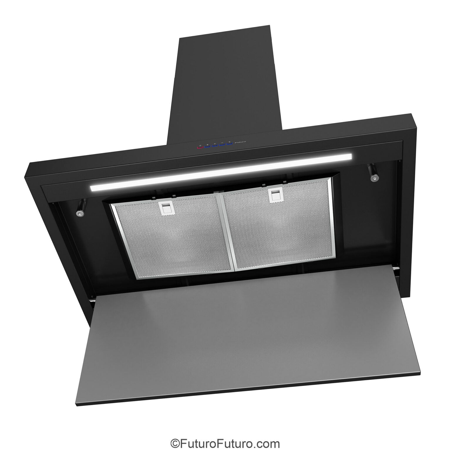 Futuro Positano 36 in. 940 CFM Black Island Mount Range Hood | IS36POSITANO-BLK