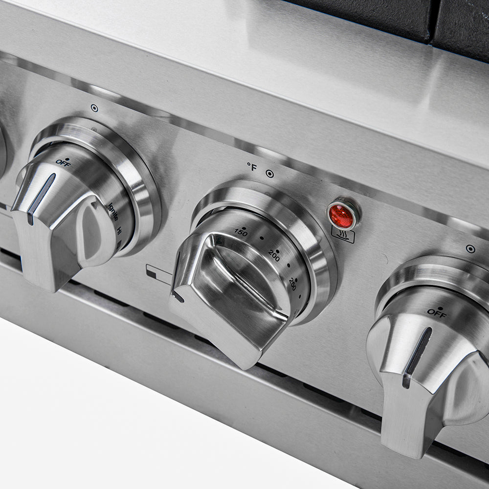 Forno Capriasca 36 in. 5.36 cu. ft. 6-Burner Stainless Steel Gas Range with Brass Burners | FFSGS6260-36