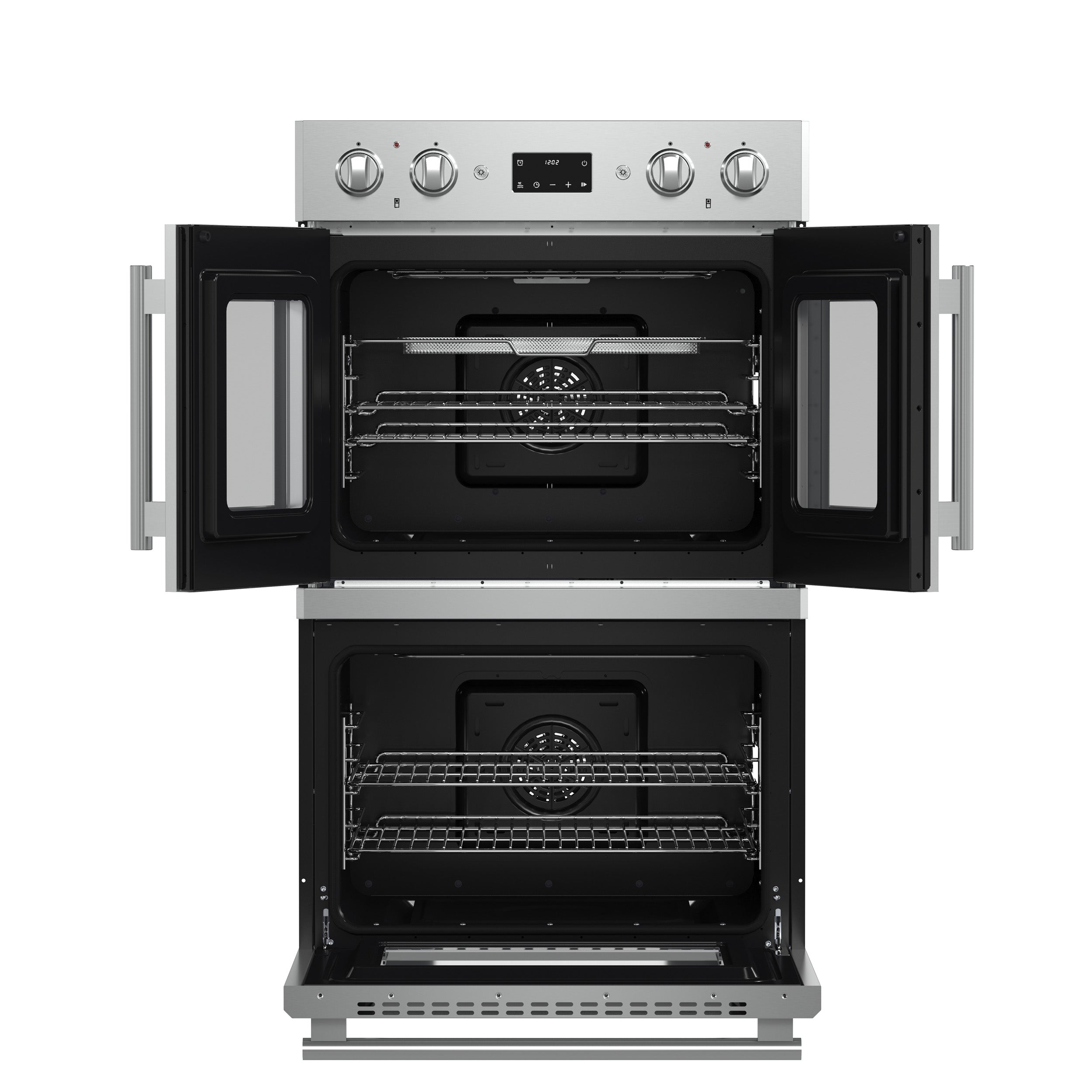 Forno Asti 30 in. 7.36 cu.ft. Stainless Steel Self-Cleaning Double Electric Wall Oven with Air Fry and Sous Vide | FBOEL1340-30