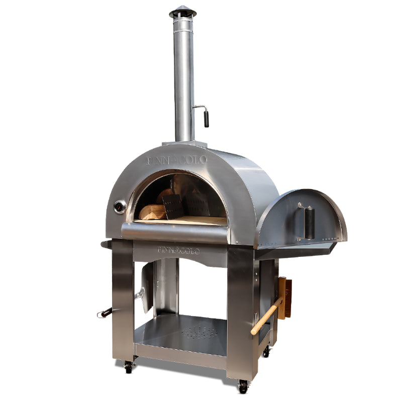 Pinnacolo Premio Stainless Steel Wood Fired Pizza Oven