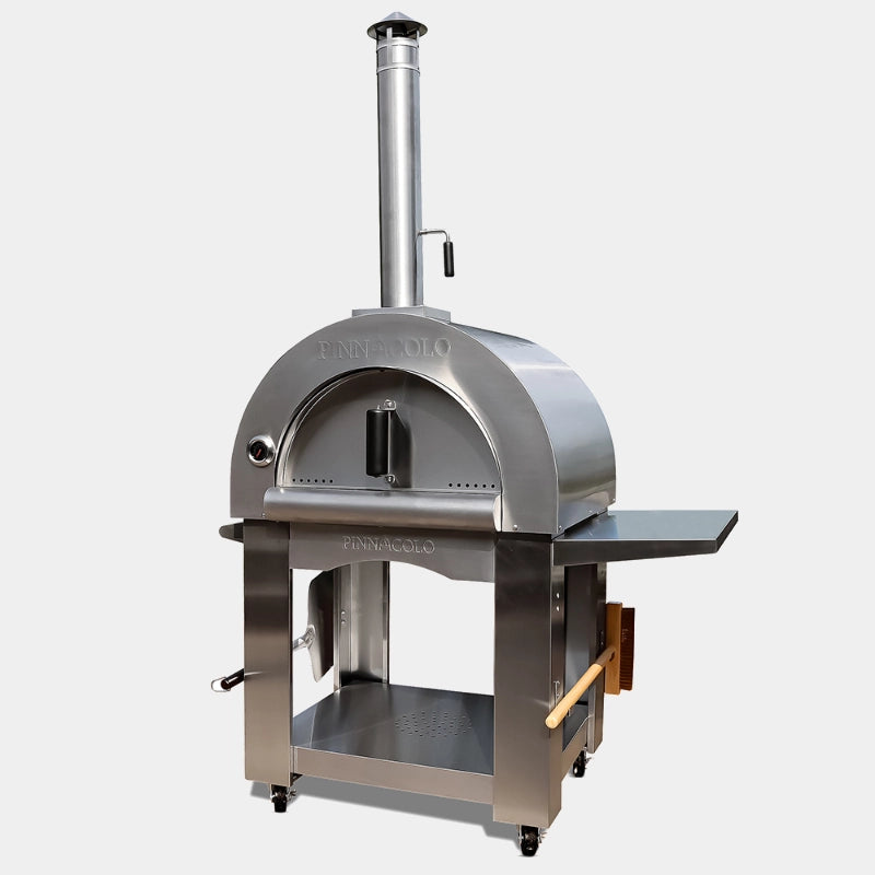 Pinnacolo Premio Stainless Steel Wood Fired Pizza Oven