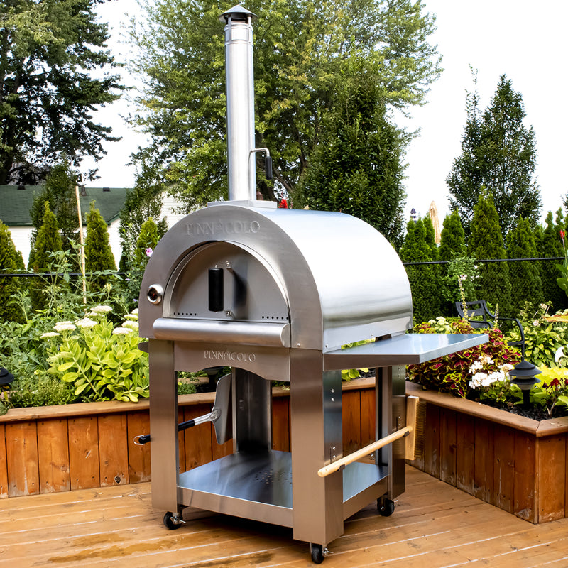 Pinnacolo Premio Stainless Steel Wood Fired Pizza Oven