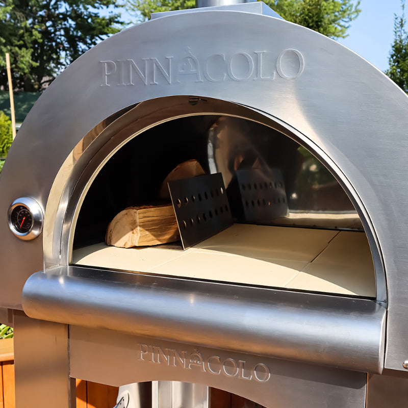 Pinnacolo Premio Stainless Steel Wood Fired Pizza Oven