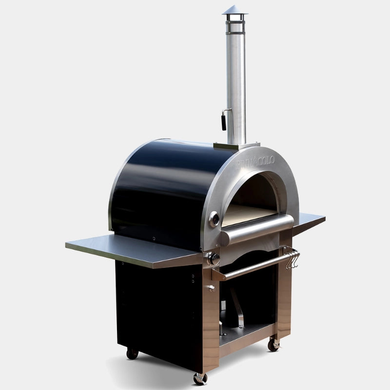 Pinnacolo Ibrido Stainless Steel Gas and Wood Fired Pizza Oven
