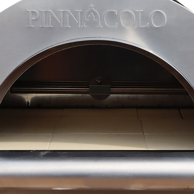 Pinnacolo Ibrido Stainless Steel Gas and Wood Fired Pizza Oven
