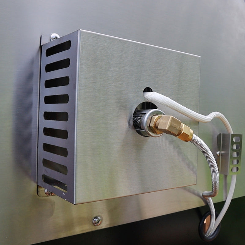 Pinnacolo Ibrido Stainless Steel Gas and Wood Fired Pizza Oven