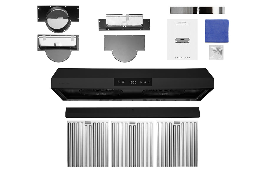 Hauslane 36 in. 860 CFM Stainless Steel Under Cabinet Range Hood with Color Options | UC-PS18SS-36