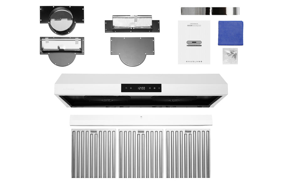 Hauslane 36 in. 860 CFM Stainless Steel Under Cabinet Range Hood with Color Options | UC-PS18SS-36