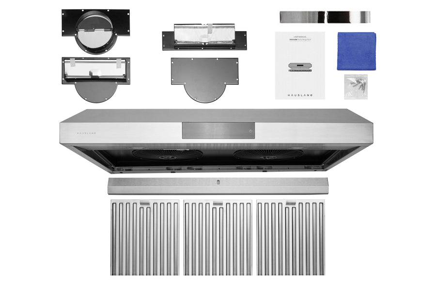 Hauslane 36 in. 860 CFM Stainless Steel Under Cabinet Range Hood with Color Options | UC-PS18SS-36