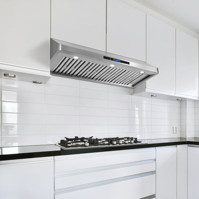 Cosmo Haven 48 in. 500 CFM Stainless Steel Under-Cabinet Range Hood, Touch Controls | COS-QS48