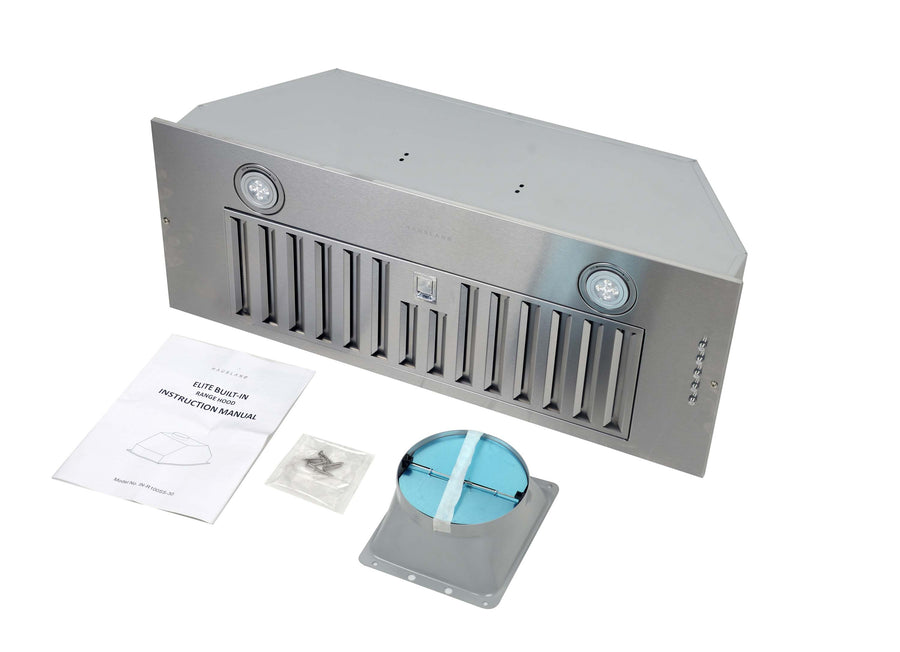 Hauslane Chef Series 30 in. 600 CFM Stainless Steel Insert Range Hood | IN-R100SS-30
