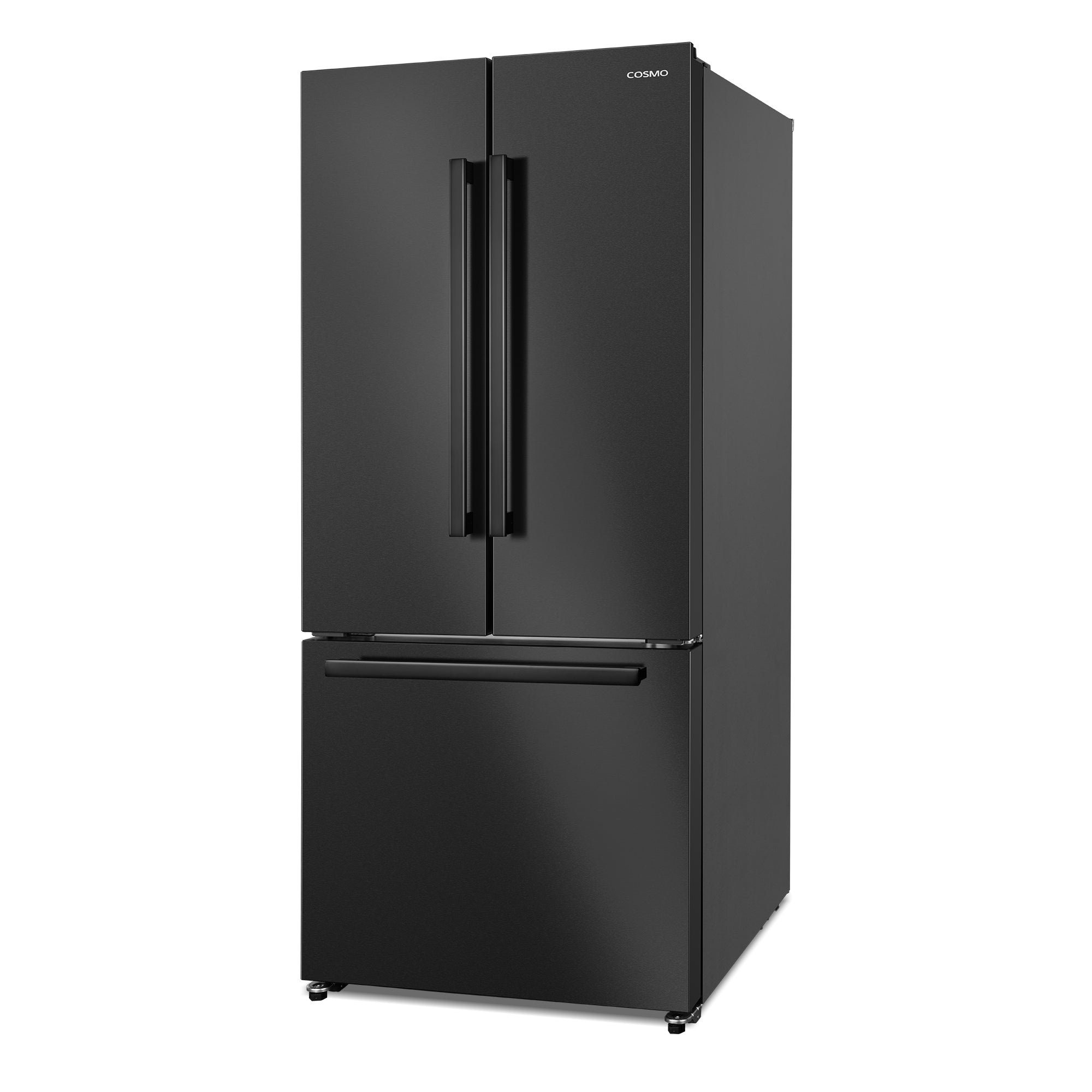 Cosmo Vista 30 in. 17.5 cu. ft. Black French Door Refrigerator with Ice Maker | COS-RFFV183GHBK
